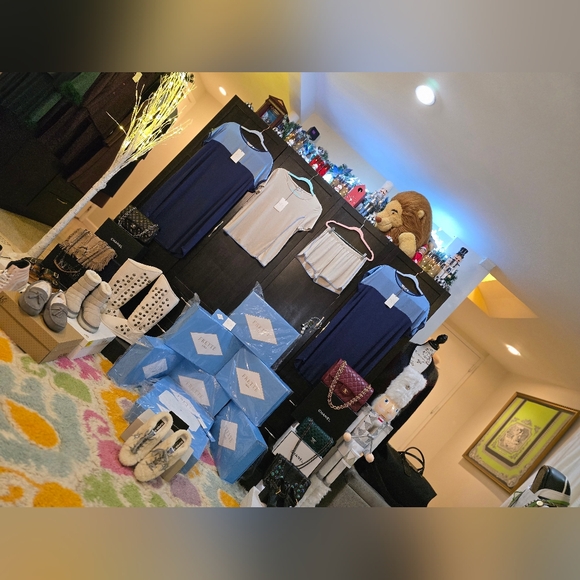 Frette Luxury NWT 2025 Spring Beige Blue Pajamas Top/Short Pants! 💝 - Picture 3 of 17